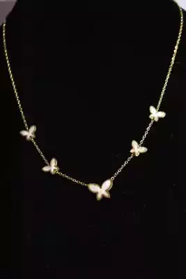 Collier papillon Or